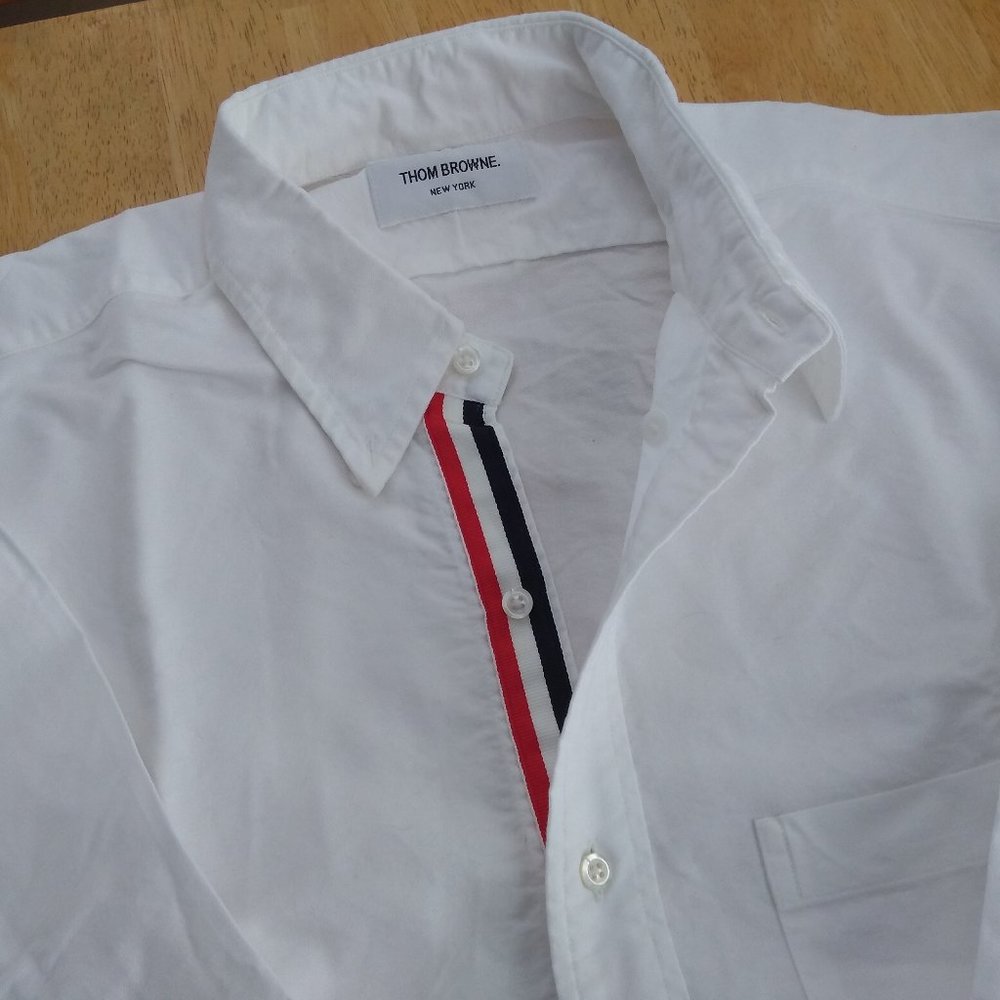 New Thom Browne White Oxford Cloth Button Down Size TB5